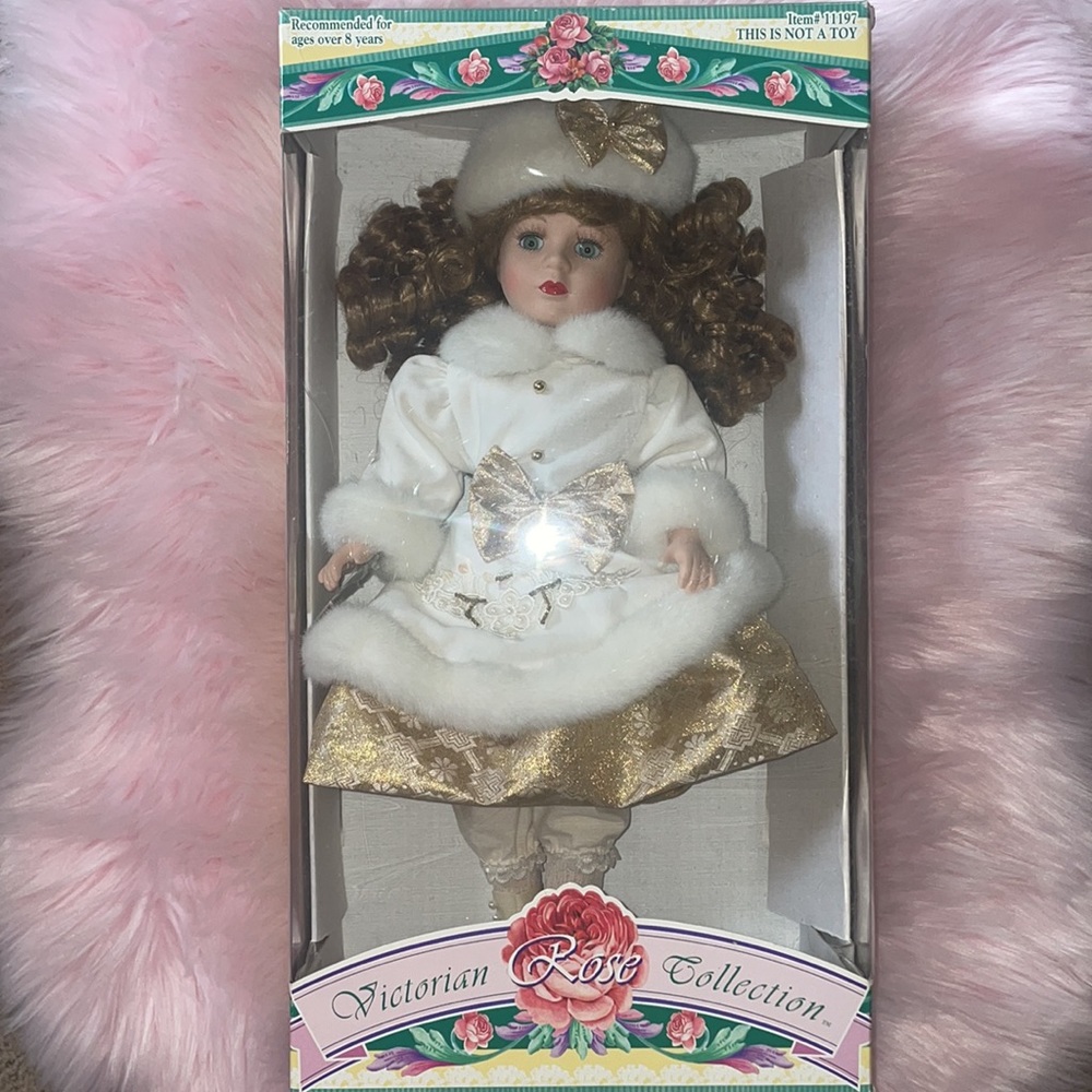 Victorian Rose Genuine Porcelain Doll 1997 Limited Edition